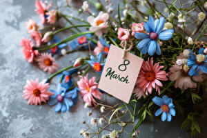 Photo International Women's Day Bouquets Word - Lettering English