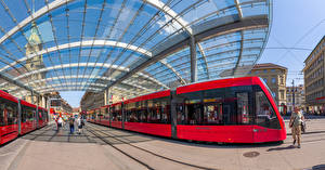 Wallpapers Bern Switzerland Panorama Tram