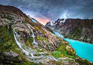 Hintergrundbilder Chile Gebirge Parks Fjord Felsen Kawesqar National Park