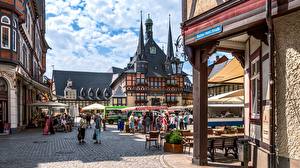 Photo Germany Building People Town square Wernigerode