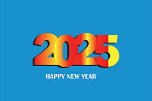 Images New year Word - Lettering English 2025