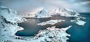 Fotos Norwegen Gebirge Lofoten Natur