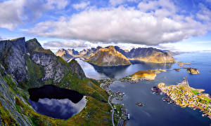 Hintergrundbilder Norwegen Gebirge Lofoten Landschaftsfotografie Wolke Natur