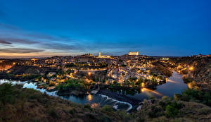 Photo Spain Houses River Toledo