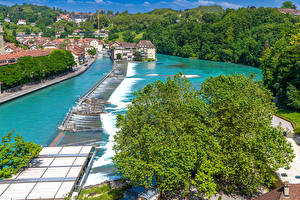 Pictures Switzerland Bern Rivers Building