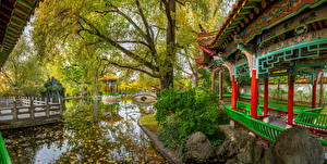 Wallpapers Switzerland Zurich Gardens Pond