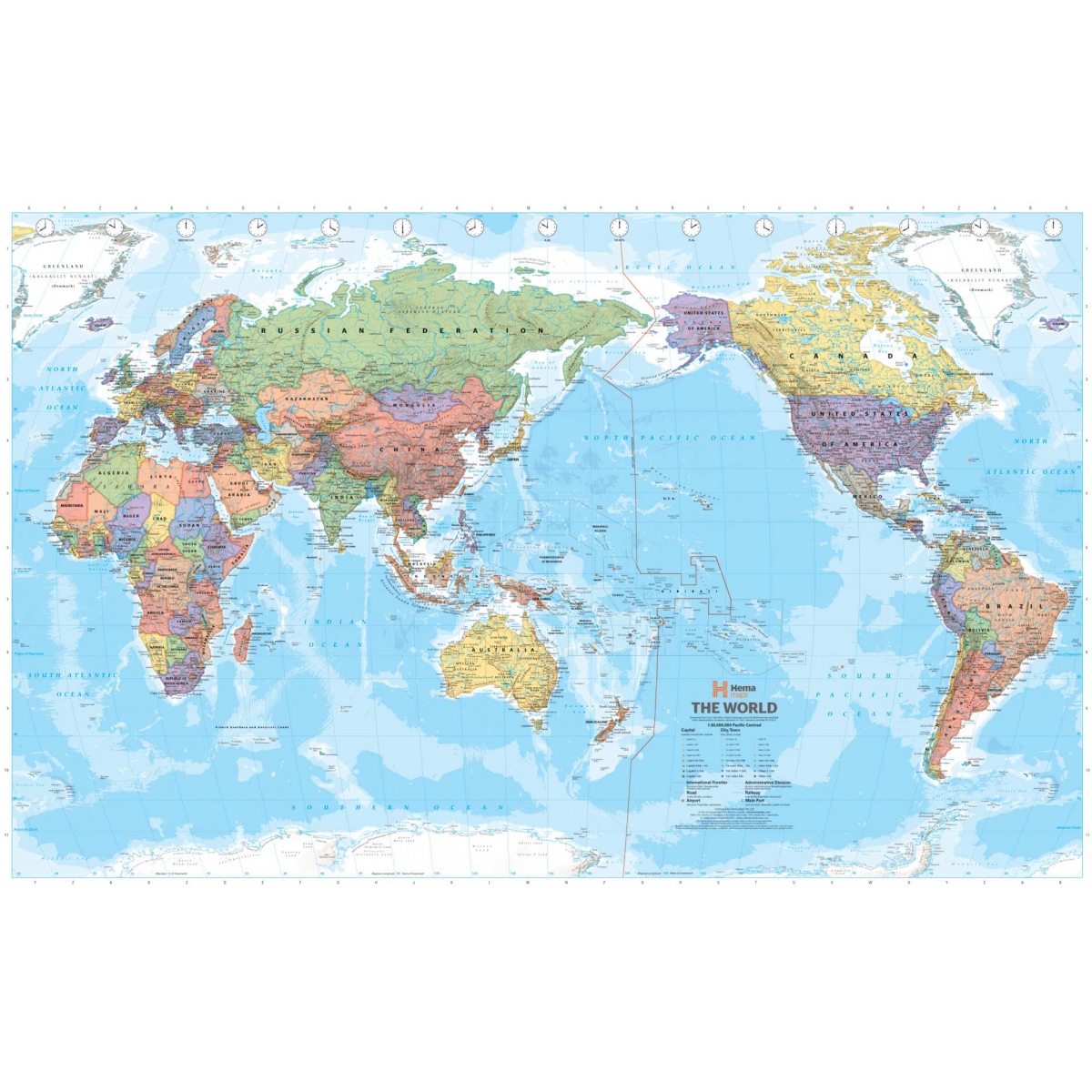 Extra Large Vintage Laminated World Map By Whatsnewon - vrogue.co