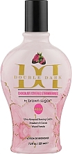 Lotion de bronzage à l'extrait de fraise pour séance de cabine Tan Incorporated Chocolate Covered Strawberries 400X Double Dark Black