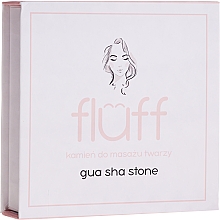 Massage Gezichtssteen, roze Fluff Gua Sha Stone