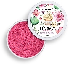 Соль морская для ванн "Лотос и ваниль" Botanioteka Lotus & Vanilla Bath Salt