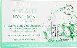 Serum-concentraat met hyaluronzuur in ampullen Revuele Hydralift Hyaluron Anti-Wrinkle Treatment