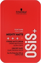 Matterende Haarcrème Schwarzkopf Professional Osis+ Mighty Matte Strong Matte Cream