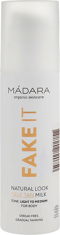 Zelfbruinende Body Milk - Madara Cosmetics SPF Fake It Natural Look Self Tan Milk