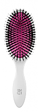 Brosse à cheveux, blanc-violet-noir Ilu Smooth Operator Oval Wet Brush