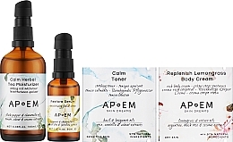 Skincare Set APoEM Calm Face Moisturizer Restore Serum (serum/30ml + cr/100ml) 