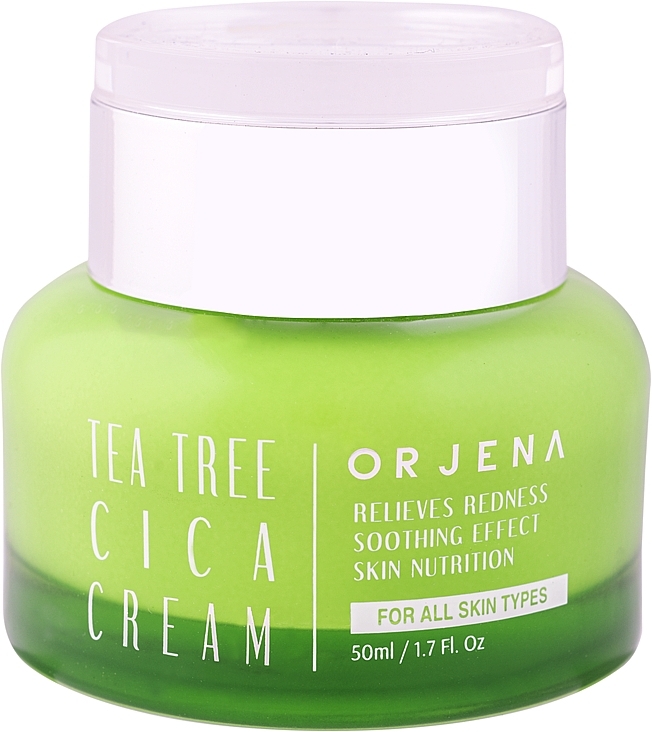 Crème à l'arbre à thé et à la centella asiatica pour visage - Orjena Face Cream Tea Tree Cica