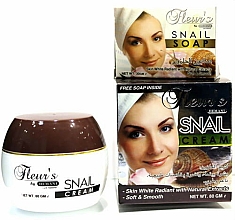 Set Hemani Fleurs Snail Cosmetic Set (f/cr/80ml + soap/30ml)