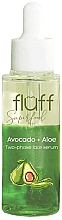 Hydraterend serum "Aaloe en avocado" Fluff Superfood Avocado + Aloe Two-Phase Face Serum