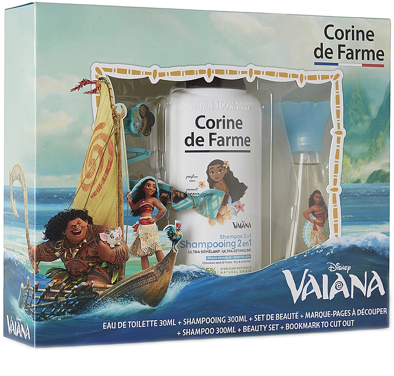 Corine de Farme Vaiana Set (eau de toilette/30ml + shampooing/300ml + accessoires)