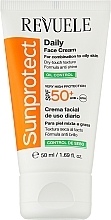 Oil Control Face Sunscreen Revuele Sunprotect Oil Control Daily Face Cream For Combination To Oily Skin SPF 50+