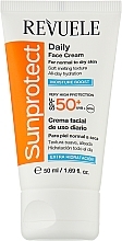 Hydraterende Zonnebrandcrème Voor Het Gezicht Revuele Sunprotect Moisture Boost Daily Face Cream For Normal To Dry Skin SPF 50+