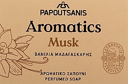 Savon parfumé, Musc blanc Papoutsanis Aromatics Bar Soap