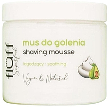 Scheermousse met Avocado en Niacinamiden Fluff Superfood Shaving Mousse