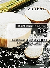 Masque tissu à l'extrait de riz pour visage Orjena Natural Moisture Rice Mask Sheet