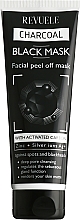 Peel Off-masker met Geactiveerde Koolstof Revuele No Problem Black Mask