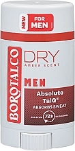 Déodorant roll-on anti-transpirant Borotalco Men Absolute Dry Amber Scent