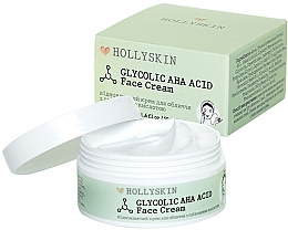 Rewitalizuj№cy krem ??do twarzy z kwasem glikolowym Hollyskin Glycolic AHA Acid Face Cream