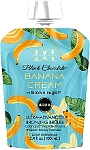 Crème aux bronzants ultra-foncés pour solarium Tan Incorporated Double Dark Black Chocolate Banana Cream 400X (recharge)