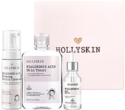 Set Hollyskin Hyaluronic Acid Basic Care (foam/150ml + ser/50ml + toner/250ml)