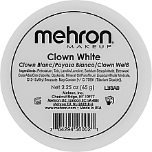 Crème blanche pour maquillage de clown Mehron Clown White