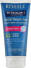 3 in 1 Gezichtsreinigingsgel met Salicylzuur tegen Acne Revuele No Problem Washing Gel