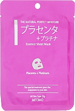 Sheetmasker Mitomo Essence Sheet Mask Placenta + Platinum