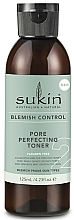 Lotion tonique à l'huile d'arbre à thé Sukin Blemish Control Pore Perfecting Toner