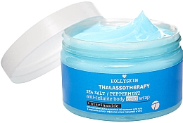 Verkoelende lichaamspakking tegen cellulitis met essentiële olie van zeezout en pepermunt Hollyskin Thalassotherapy Sea Salt Peppermint Anti-cellulite Body Cold Wrap