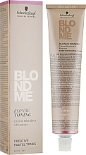 Blonde Verstevigende Haar Crème Schwarzkopf Professional BlondMe Pastel Tones Blonde Toning