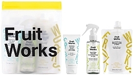 Set Fruit Works Glow Kit (f/masker/100ml + F/body/mist/150ml + F/body/scrub/200ml)