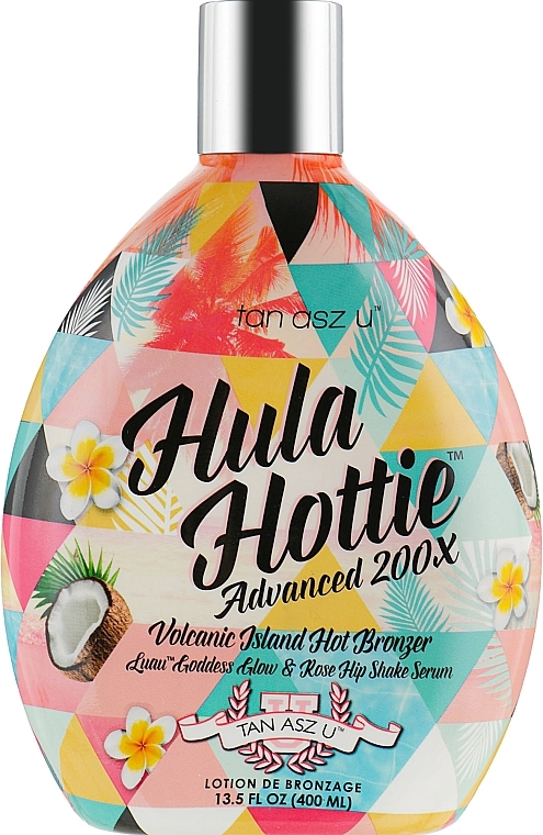 Crème bronzante aux picotements et bronzants foncés pour solarium, effet raffermissant Tan Asz U Hula Hottie Hot 200X