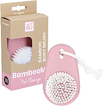 Brosse pour corps, flamant rose Ilu Bamboo Body Brush