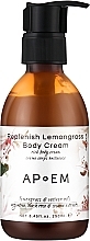 Lemongrass Revitalizing Face & Body Cream APoEM Replenish Lemongrass Body Cream