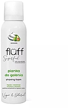 Scheerschuim met Avocado en Niacinamiden Fluff Superfood Shaving Foam