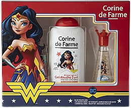 Corine De Farme Wonder Woman Set (eau de toilette/30ml + gel douche/300ml + accessoires/2pcs)