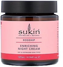 Crème de nuit à l'huile de cynorrhodon Sukin Rosehip Enriching Night Cream