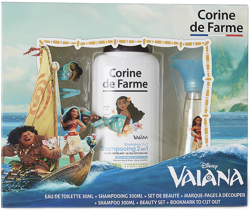 Corine de Farme Vaiana Set (eau de toilette/30ml + shampooing/300ml + accessoires)