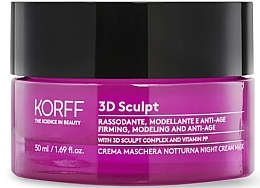 Nachtmaskercrème voor Gezicht en Hals tegen Rimpels Korff 3D Sculpt Night Mask Cream