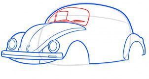 Zeichnen Tutorial: VW Käfer 6