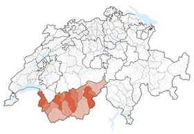 Lage des Kantons in der Schweiz